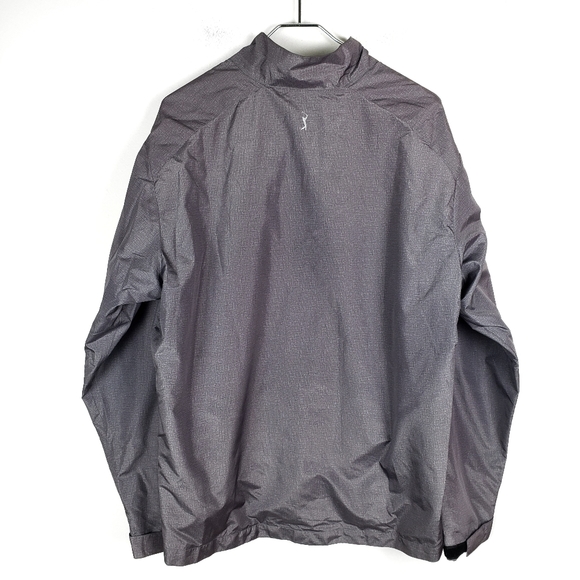 PGA TOUR PRO Gray Half Zip Golf Wind Breaker Jacket Coat Size: Medium - Picture 3 of 5